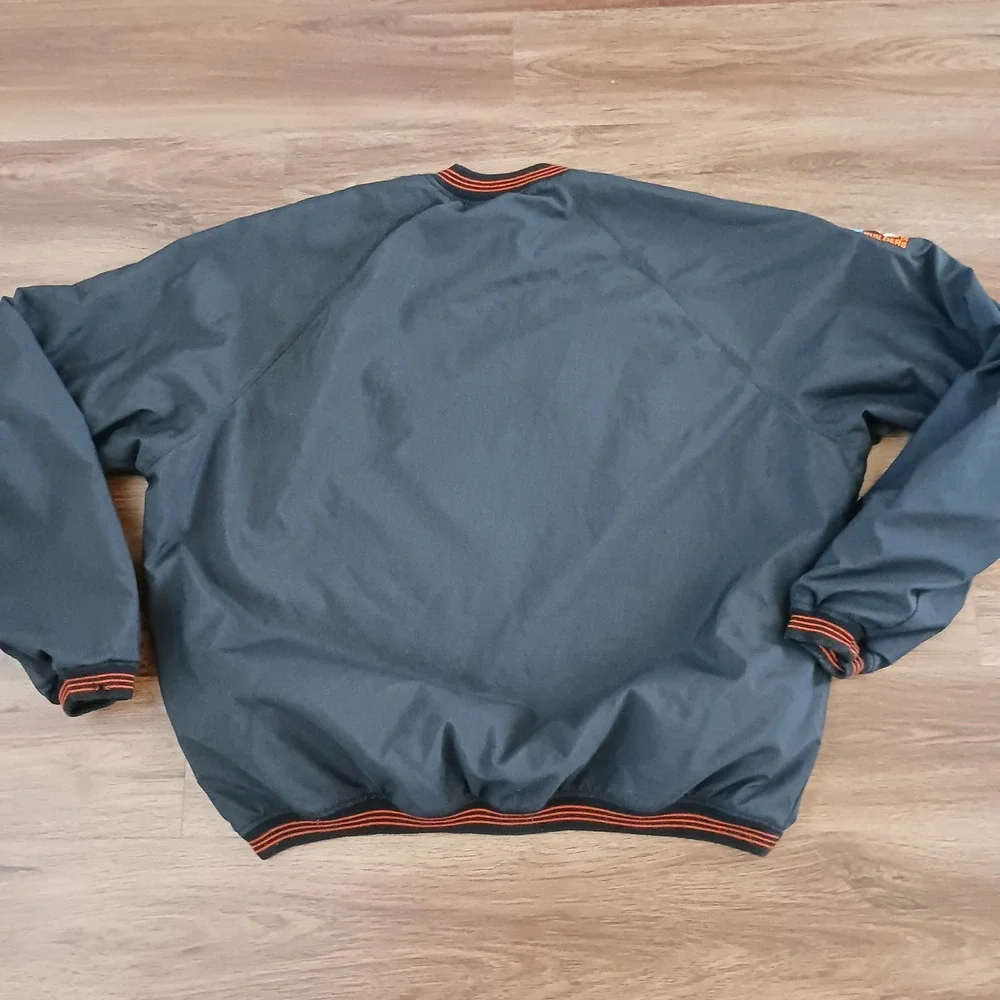 Vintage OSU Posse Reversible Windbreaker Pullover Orange Black Mens L Alamo Bowl